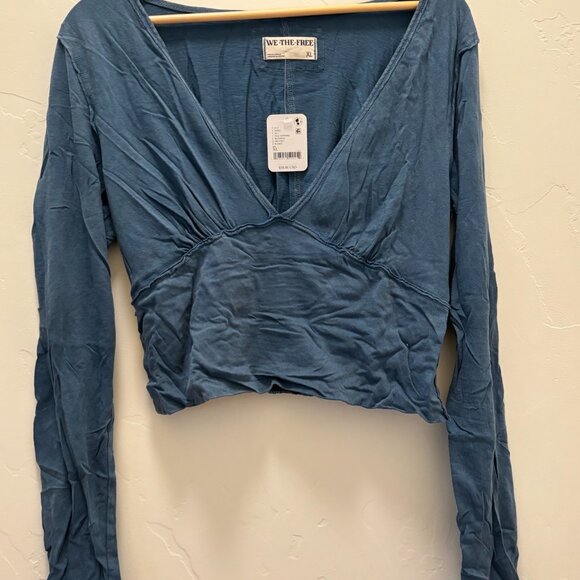 Free People We The Free Ivy Long Sleeve - Teal Sapphire NWT * - Picture 3 of 5